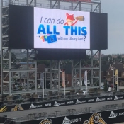 animation on a large screen 